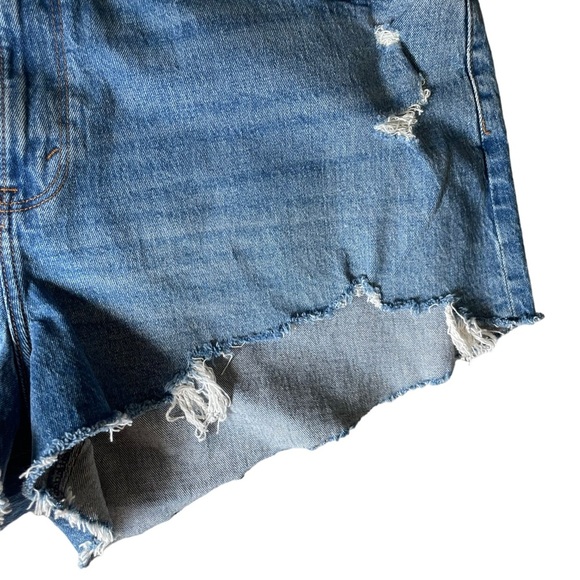 Abercrombie & Fitch Women’s The Mom Short High Rise Denim Size 35/20 - Picture 4 of 7